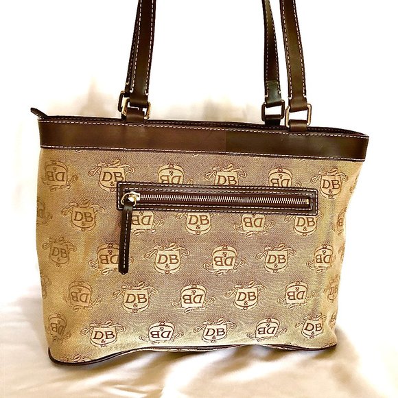 Authentic Dooney & Bourke Donegal Collection Satchel Tote Bag 2 Accessories - Picture 9 of 14